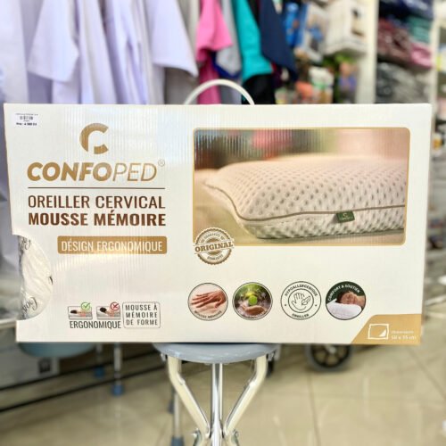 Oreiller cervical en mousse à mémoire de forme – Confoped