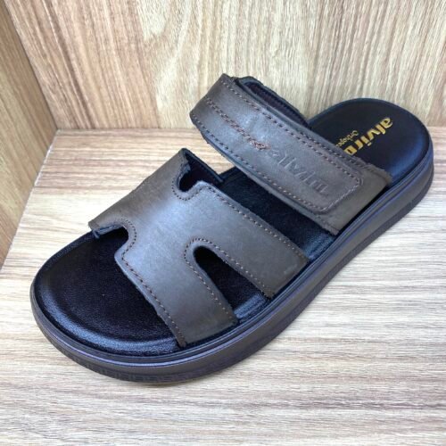 ALVIRO Sabot ouvert homme orthopédique en cuir – Qualité premium